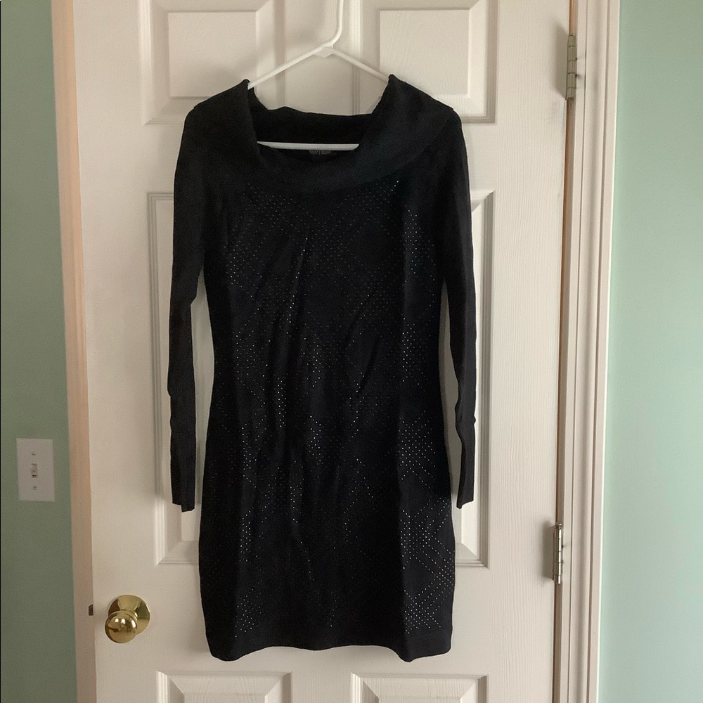 WHBM black sweater dress